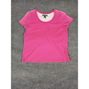 Lauren Ralph Lauren Pink / White Blouse Size Large